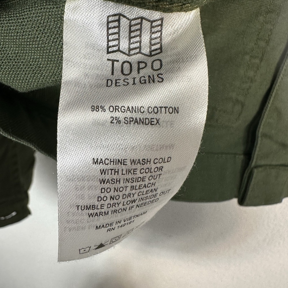 Topo Designs Olive Green Dirt Jacket - Picture 6 of 9